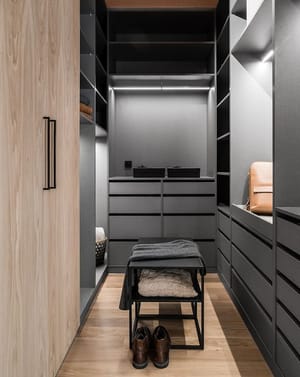 Гардеробная система с подсветкой на заказ